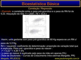 Medir os desvios em relação a média(diferença de cada dado e a média)Não há média dos desvios pois sua soma é igual a zeroEx.: 0,4,6,8,7X (média) : 0+4+6+8+7 = 25  = 5                                  5             5X – X (desvio em relação a média)	0 - 5 = - 5	4 – 5 = -1		A soma dos desvios é igual a zero	6 – 5 =  1	8 – 5 =  3		    (-5 + -1)+1+3+2= - 6 + 6 = 0	7 – 5 =  2Margotto, PR (ESCS)www.paulomargotto.com.br