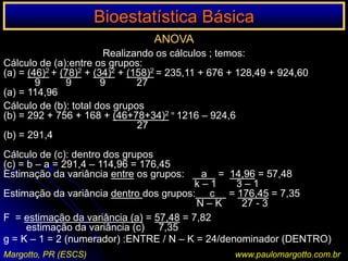 INTERPRETAÇÃO DO RISCO RELATIVO/ODDSRATIO EM PERINATOLOGIA/TESTE DE HIPÓTESES272310280302582Taxa de eventos no grupo estudo: (a/(a+b)Taxa de eventos no grupo controle: (c/(c=d)Risco relativo: a/(a+b) / c(c+d)Redução do risco relativo (RRR)Redução do risco absolutoNúmero Necessário p/tratamentowww.paulomargotto.com.brObjeto Planília-Editarwww.braile.com.br