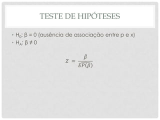 TESTE DE HIPÓTESES
•
 