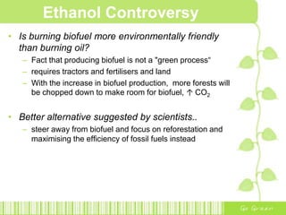 Ethanol Controversy