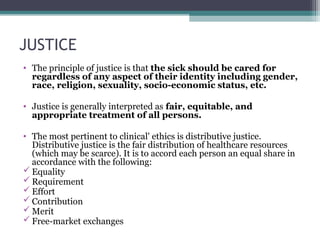 Justice In Bioethics MEDICAL BIOETHICS FOR MBBS Students.The four pillars of bioethics ...