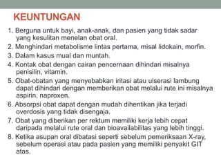 Contoh Obat Rute Rektal Biofarmasi rute per kutan dan per rektal.pdf