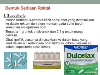Contoh Obat Rute Rektal Biofarmasi rute per kutan dan per rektal.pdf