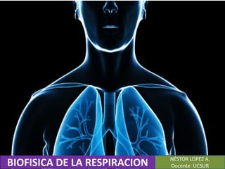 BIOFISICA DE LA RESPIRACION NÉSTOR LOPEZ A.
Docente UCSUR
 