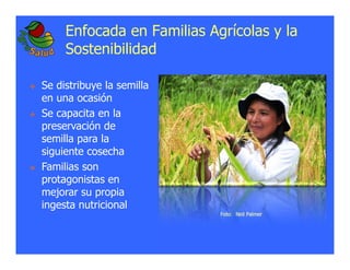 La biofortificacion: una alianza estratégica entre agricultura y nutrición para abordar la inseguridad alimentaria y las definiciones nutricionales