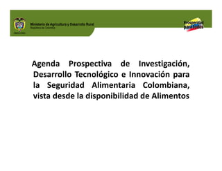 Biofortificados: experiencias de investigación en el sector agropecuario colombiano