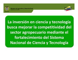 Biofortificados: experiencias de investigación en el sector agropecuario colombiano