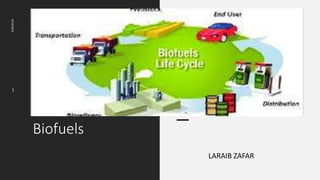 Biofuels
LARAIB ZAFAR
9/24/2023
1
 