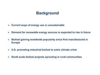 BackgroundCurrent ways of energy use is unsustainable