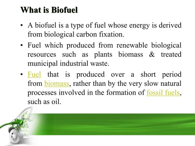 Biofuels, Their Types, Their Classification | PPTX | Agriculture ...