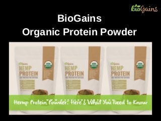 C O R K & B A R R E L
W W W . C O R K A N D B A R R E L . C O M
BioGains
Organic Protein Powder
 