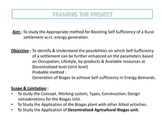 Photo inspiration: Self Sufficient Rural Resources Reference: Biogas Generation As A Means To Boost Self Sufficiency Of