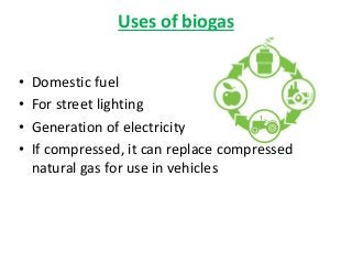 Limitations of biogas plants
• Initial cost of installation of the plant is high.
• Number of cattle owned by an average f...