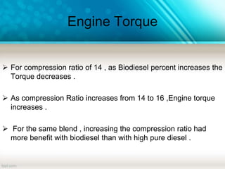 Performance Analysis of Bio-gas Diesel Dual Fuel Engine | PPTX