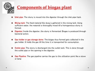 Bio gas principle of production | PPTX