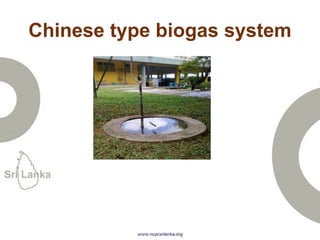Chinese type biogas system
 