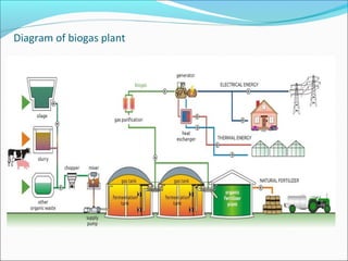 Diagram of biogas plant
 
