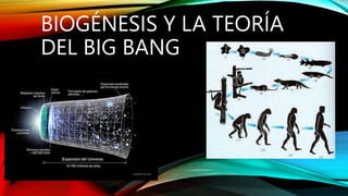 BIOGÉNESIS Y LA TEORÍA
DEL BIG BANG
 
