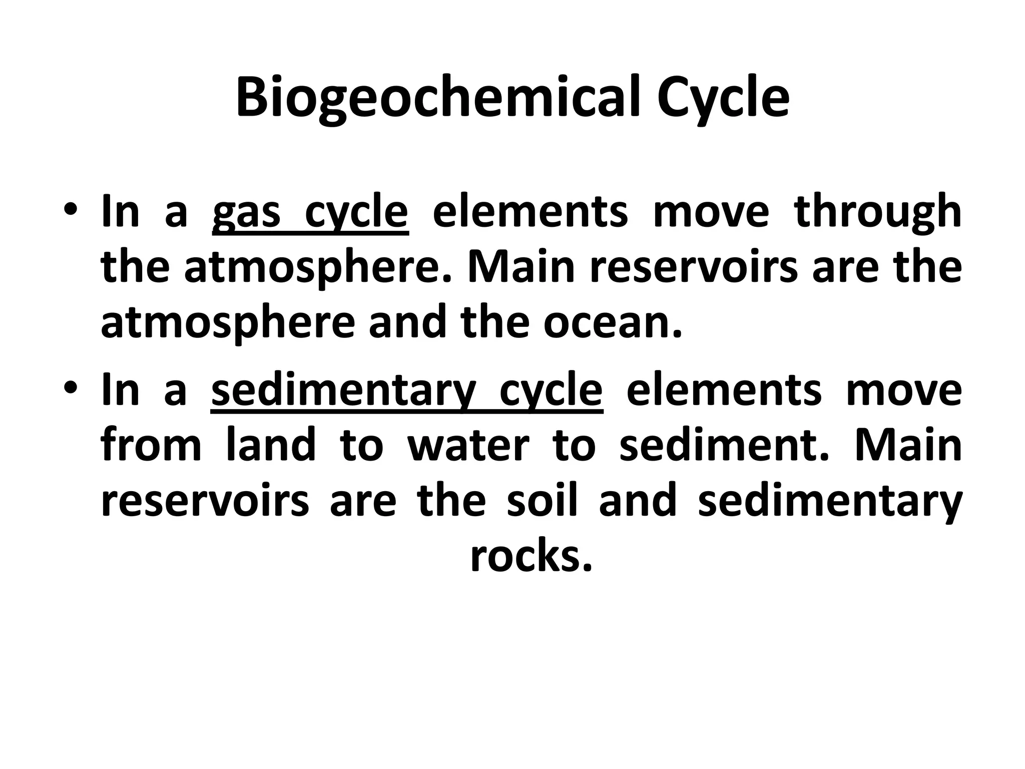 Biogeochemical cycle | PPTX
