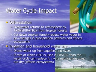 Biogeochemical cycles and conservation ecology 2010 edition | PPTX