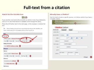 Full-text from a citation