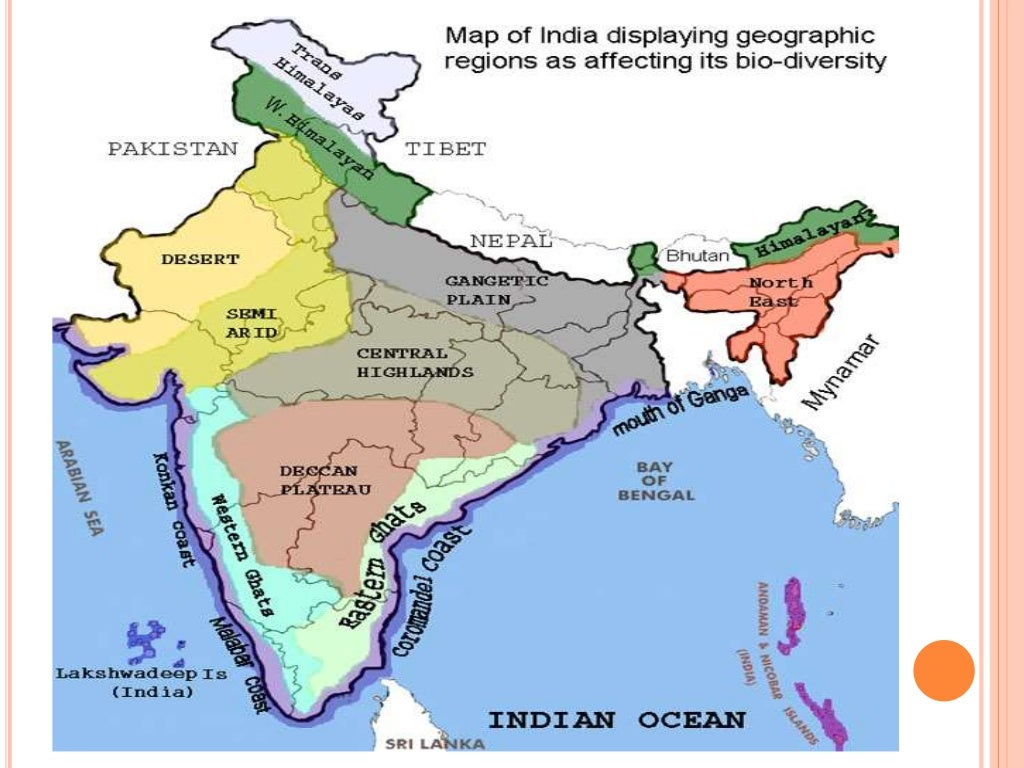Biogeographical classification of india