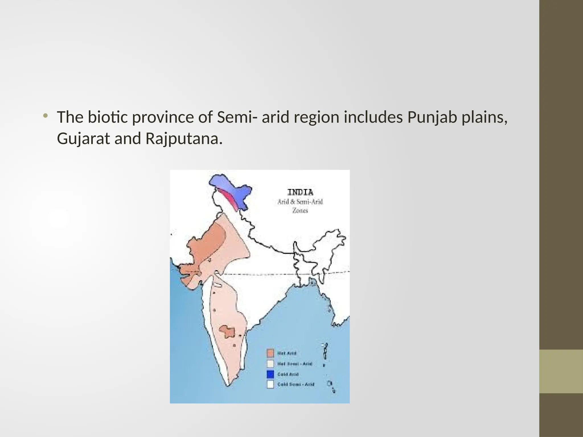 Biogeographic zones of India and the threats | PPTX