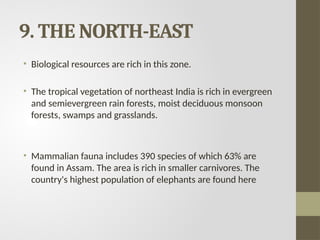 Biogeographic zones of India and the threats | PPTX