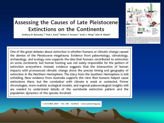 Megafauna extinction hypothesis picture