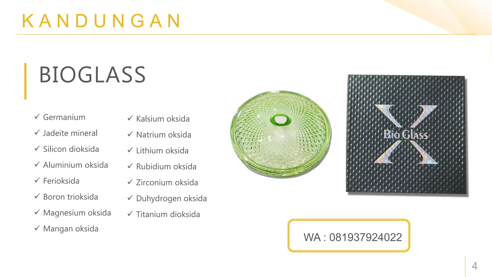 Bioglass untuk abses | PPTX