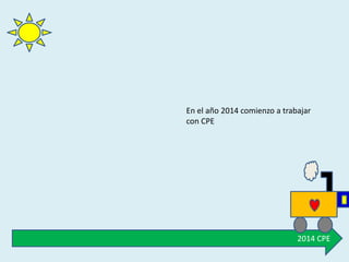 2014 CPE
En el año 2014 comienzo a trabajar
con CPE
 