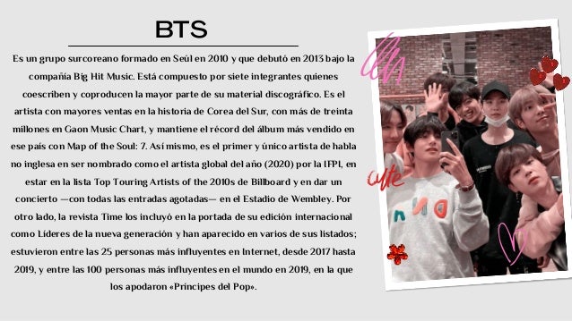 Biografía de bts