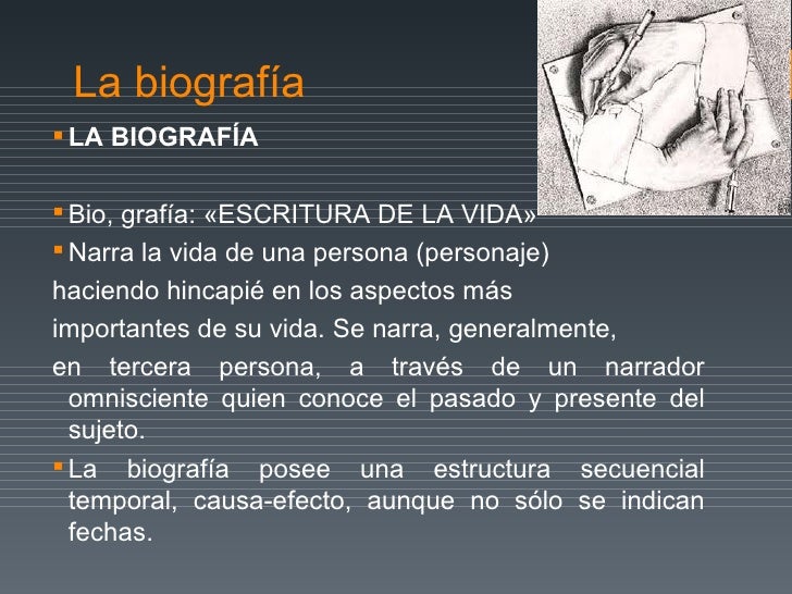 Biografía y autobiografía primero