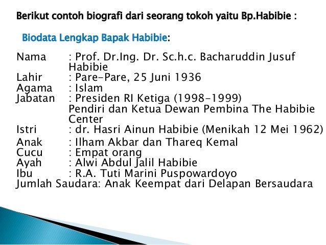 Materi Bahasa Indonesia: Biografi