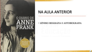 biografia.pdf gênero textual e autobiografia | PDF