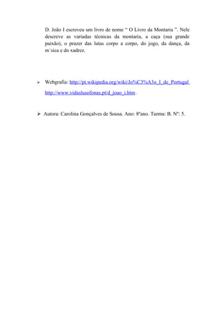 Biografia De D. JoãO I