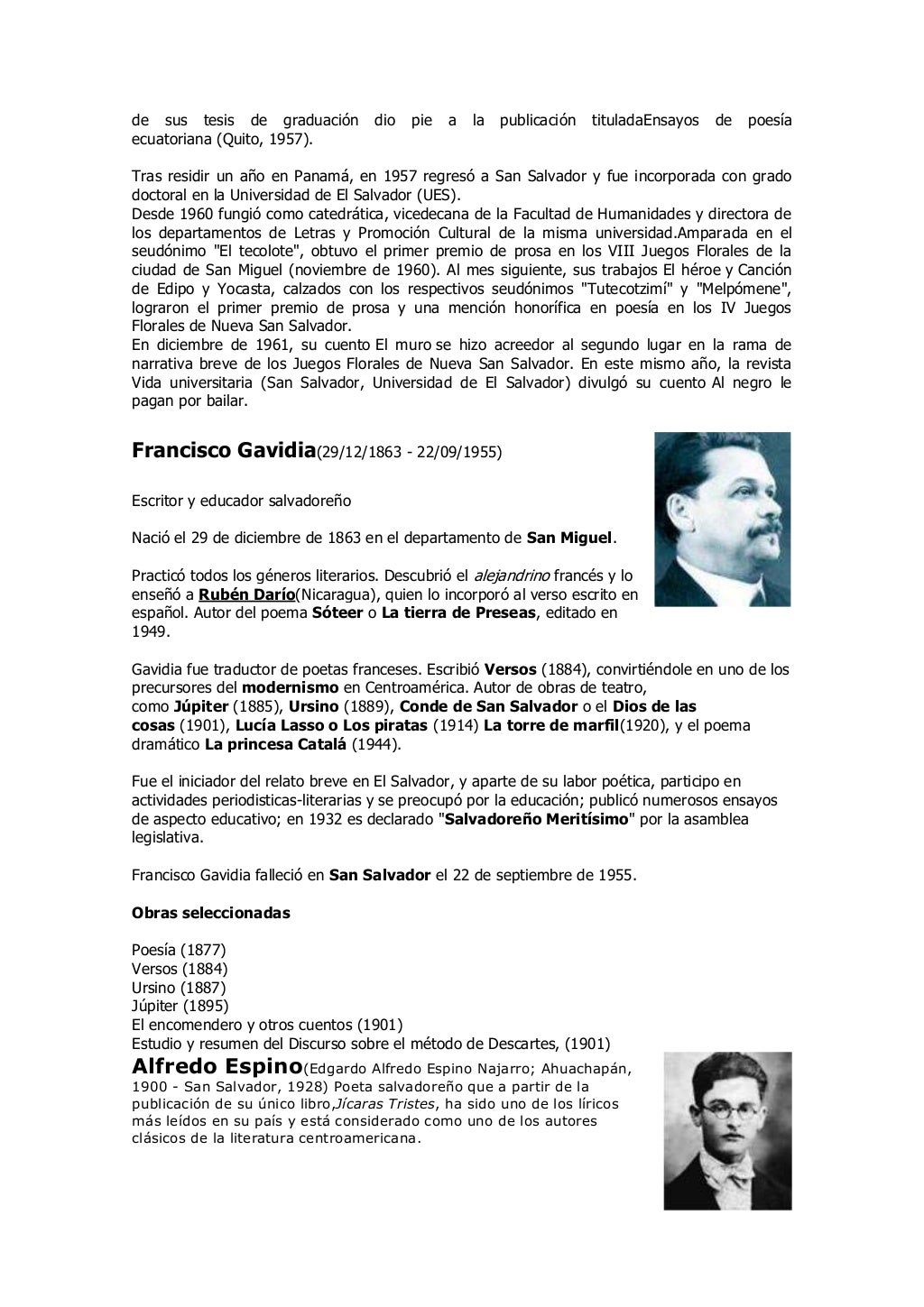 Biografia de alfredo espino