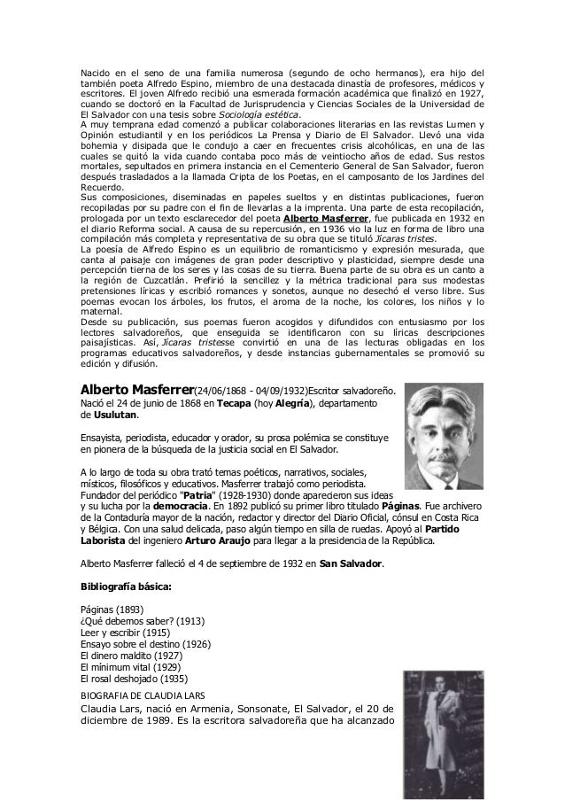 Biografia de alfredo espino