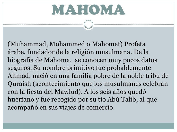 Biografia de calvino y mahoma