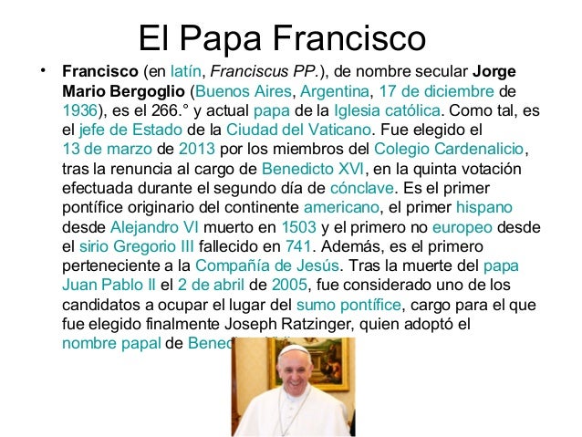 Biografia de francisco 6 a