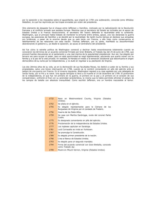 Biografia De Gerge Washington