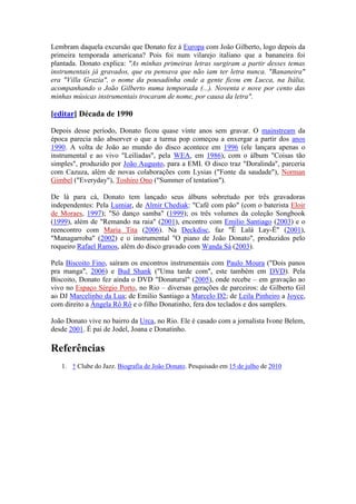 Biografia de joão donato