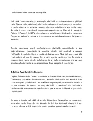 Biografia di Giuseppe Garibaldi Eroe dei due Mondi di Bing Copilot 21 ...