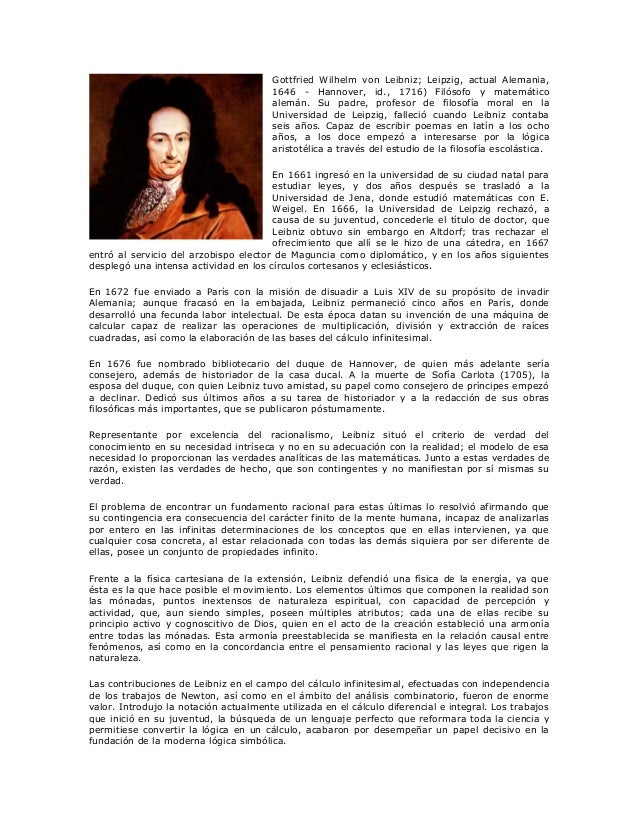 Biografia leibniz newton