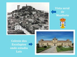 Vista xeral deMonforteColexio dos Escolapiosonde estudia Lois