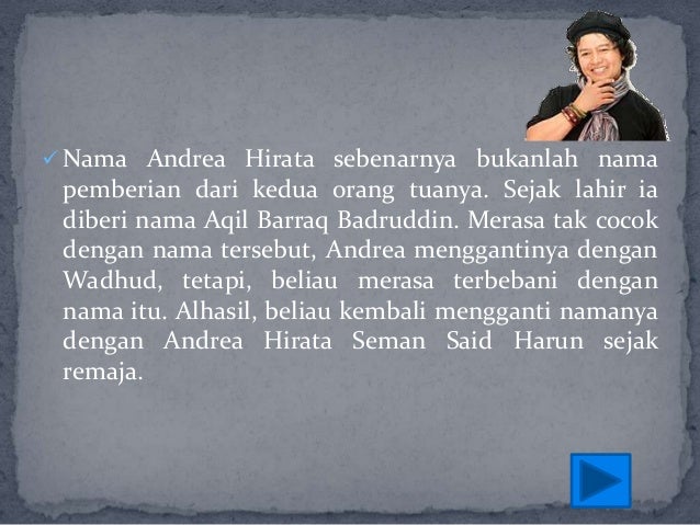 Biografi andrea hirata