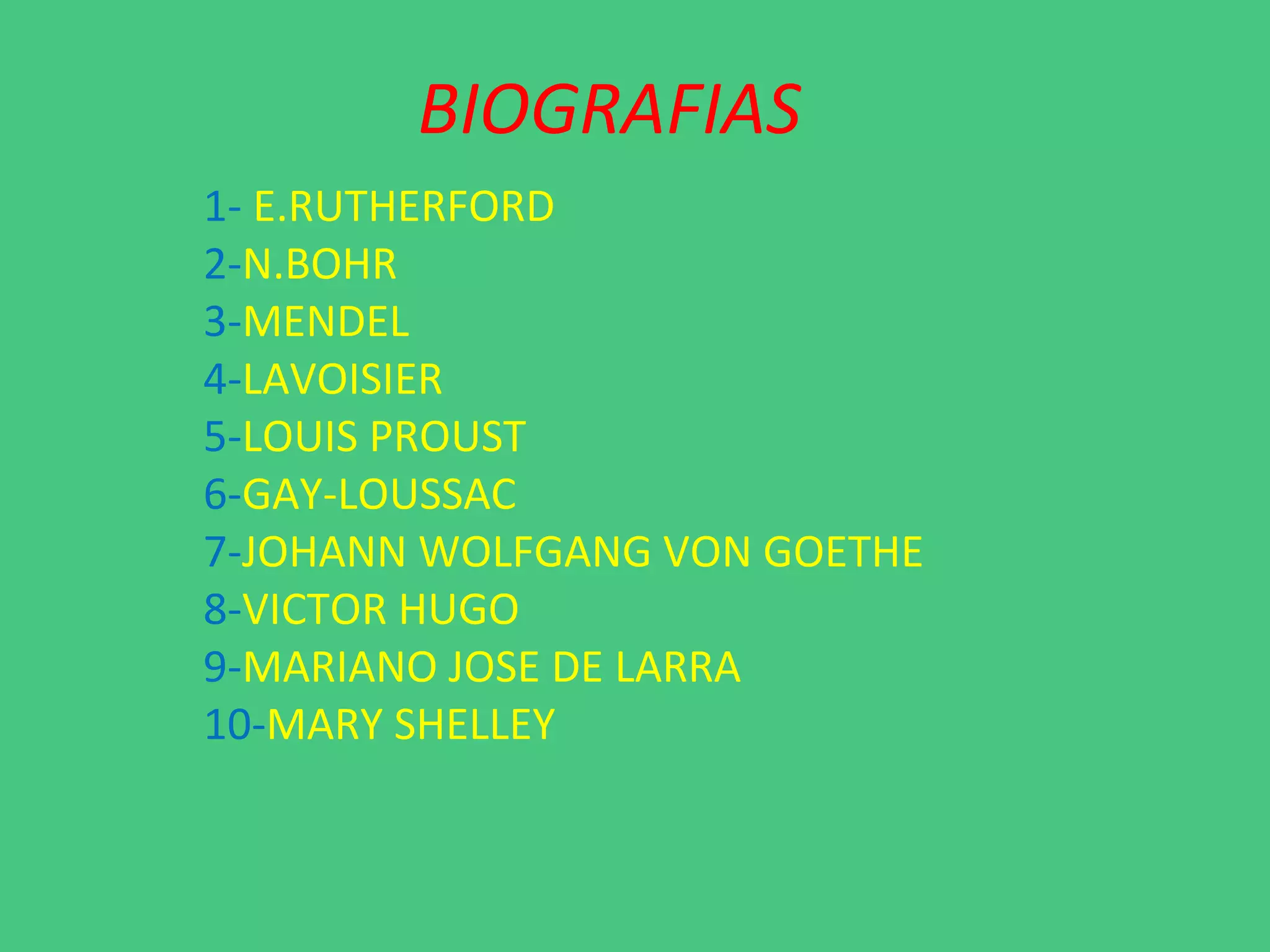 Biografias | PPT | Chemistry | Science