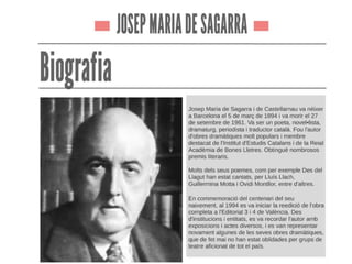 Biografia Josep Maria de Sagarra