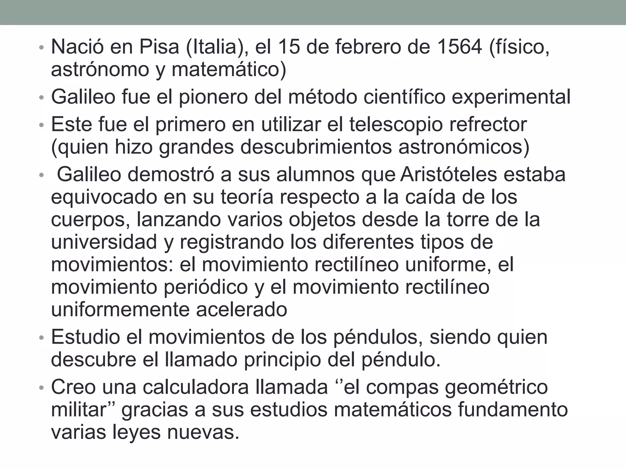 Biografias de galileo, hooke, herzh