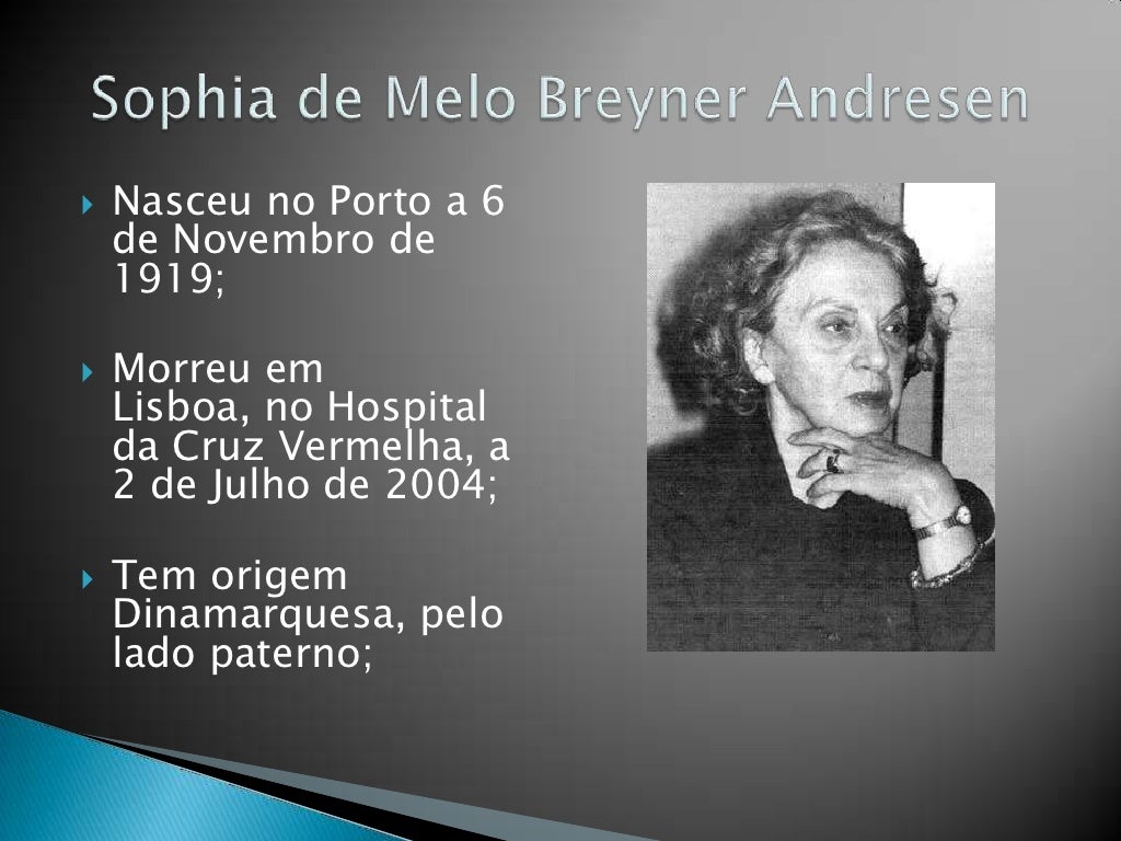 Biografia Sophia De Mello Breyner Andresen